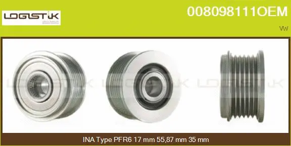 Belt Pulley, alternator (008098111OEM)