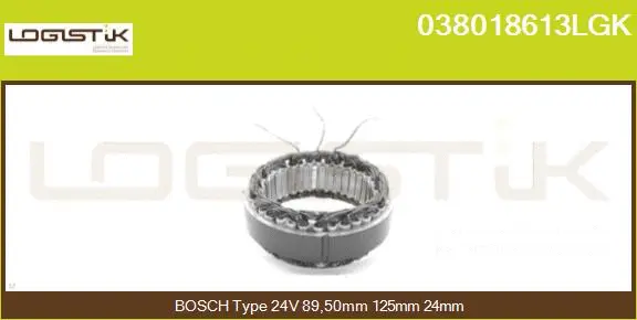 Stator, alternator (038018613LGK)
