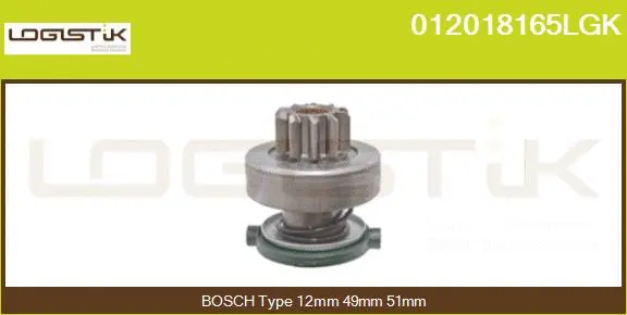 Pinion, starter (012018165LGK)