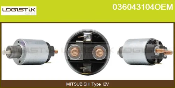 Solenoid Switch, starter (036043104OEM)