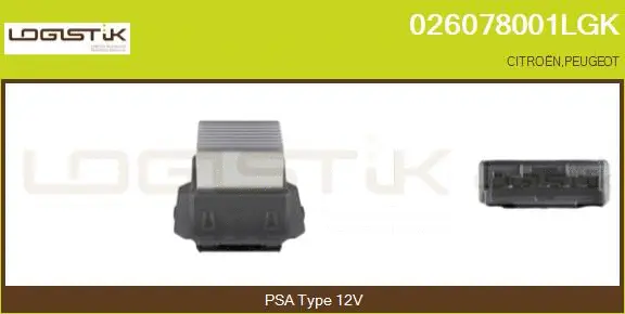 Resistor, interior blower (026078001LGK)