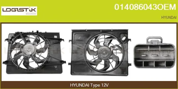 Electric Motor, radiator fan (014086043OEM)