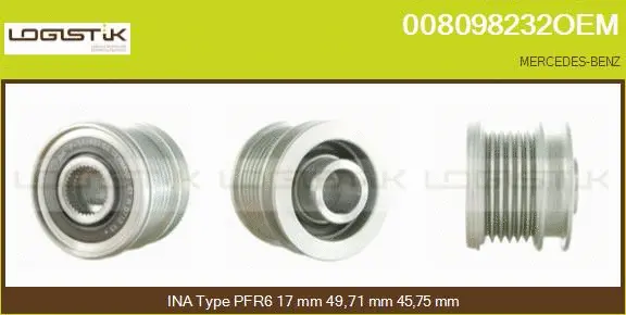 Belt Pulley, alternator (008098232OEM)