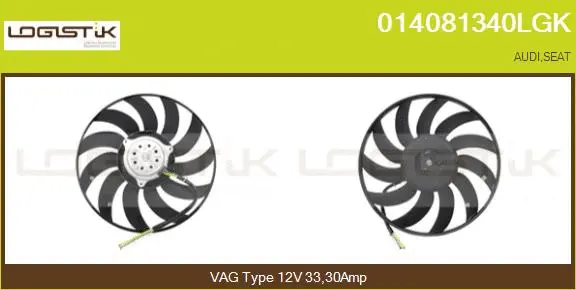 Fan, engine cooling (014081340LGK)