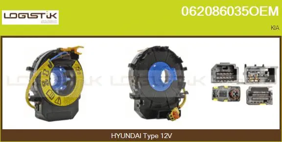 Clockspring, airbag (062086035OEM)