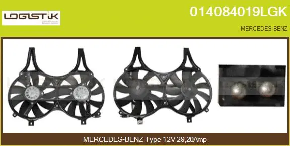 Electric Motor, radiator fan (014084019LGK)