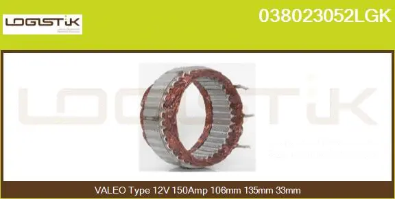 Stator, alternator (038023052LGK)