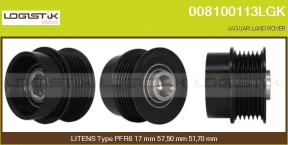 Belt Pulley, alternator (008100113LGK)