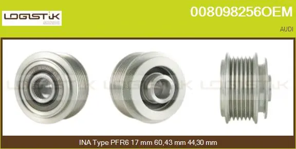 Belt Pulley, alternator (008098256OEM)