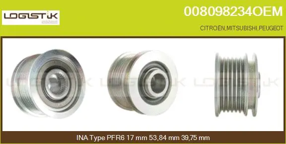 Belt Pulley, alternator (008098234OEM)