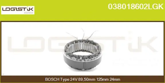 Stator, alternator (038018602LGK)