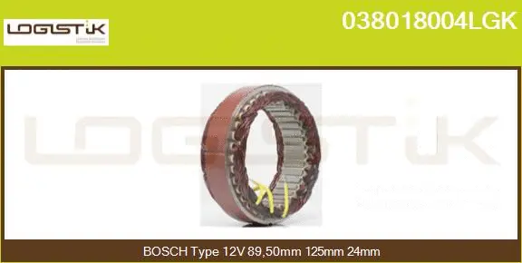 Stator, alternator (038018004LGK)