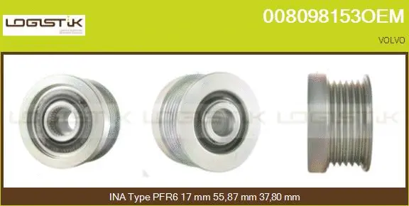 Belt Pulley, alternator (008098153OEM)