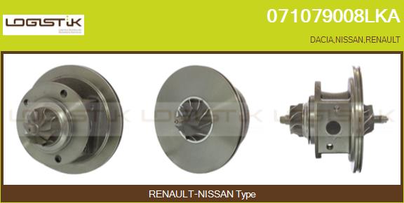 Core assembly, turbocharger (071079008LKA)