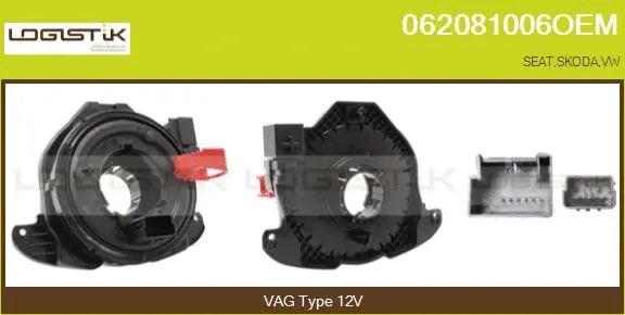 Clockspring, airbag (062081006OEM)