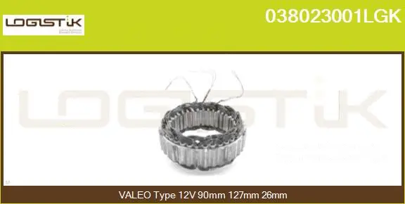 Stator, alternator (038023001LGK)