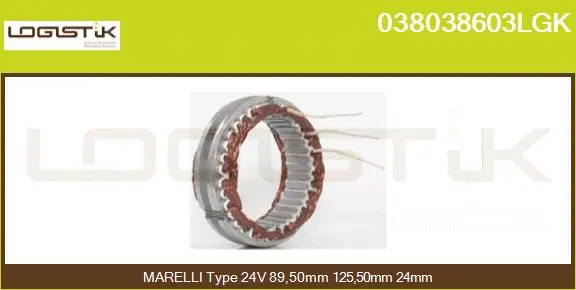 Stator, alternator (038038603LGK)