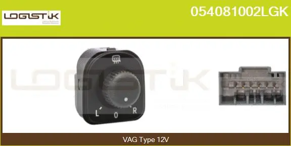 Switch, exterior rearview mirror adjustment (054081002LGK)