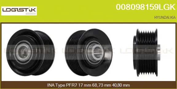Belt Pulley, alternator (008098159LGK)