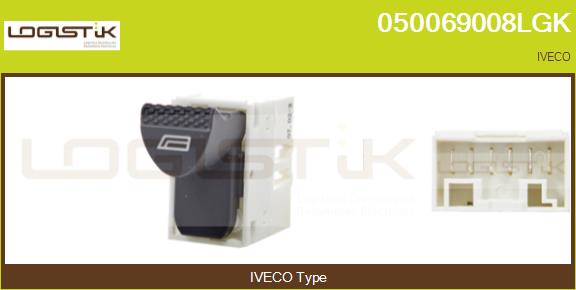 Switch, window regulator (050069008LGK)