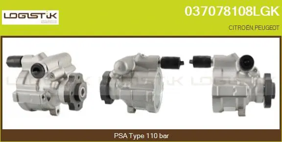Hydraulic Pump, steering (037078108LGK)