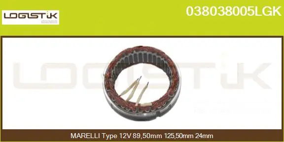 Stator, alternator (038038005LGK)
