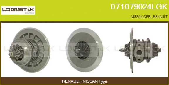 Core assembly, turbocharger (071079024LGK)