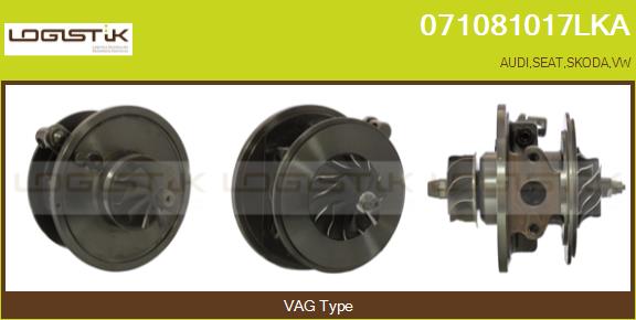 Core assembly, turbocharger (071081017LKA)