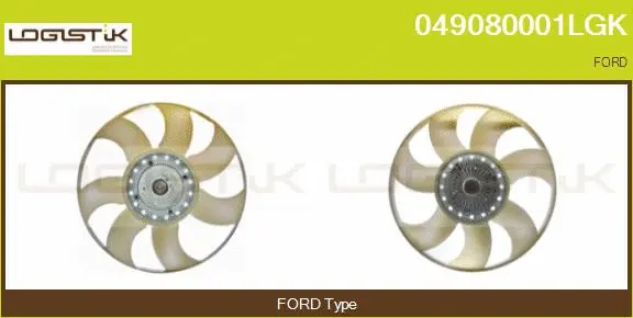 Clutch, radiator fan (049080001LGK)