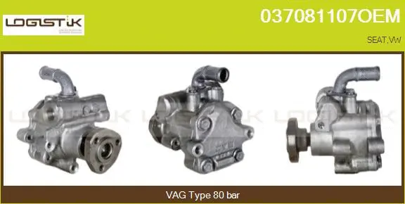 Hydraulic Pump, steering (037081107OEM)
