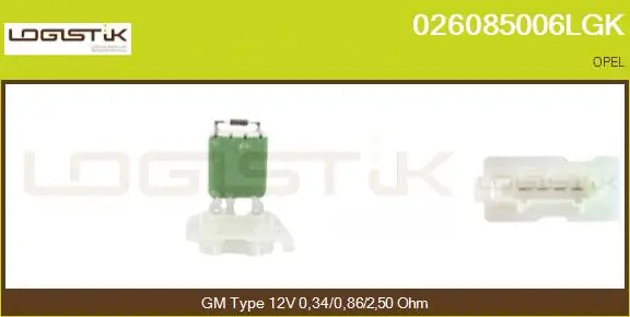 Resistor, interior blower (026085006LGK)