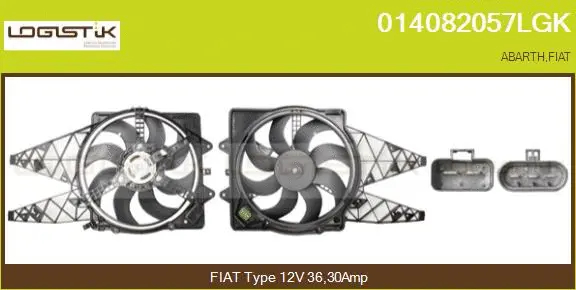 Electric Motor, radiator fan (014082057LGK)