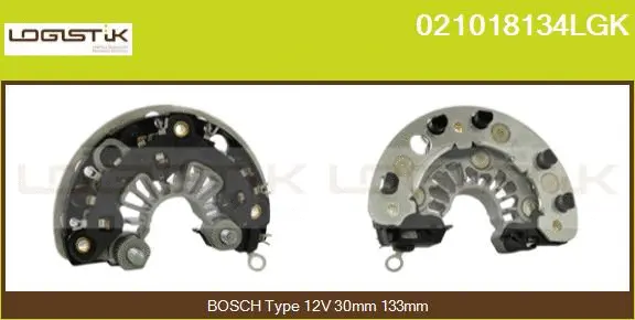 Rectifier, alternator (021018134LGK)