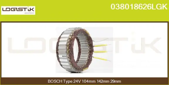 Stator, alternator (038018626LGK)