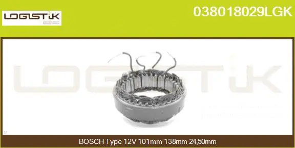 Stator, alternator (038018029LGK)