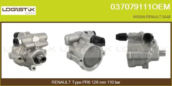 Hydraulic Pump, steering (037079111OEM)