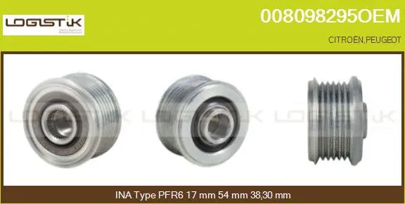 Belt Pulley, alternator (008098295OEM)