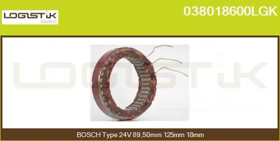 Stator, alternator (038018600LGK)