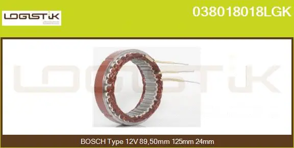 Stator, alternator (038018018LGK)