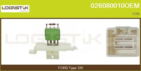 Resistor, interior blower (026080010OEM)