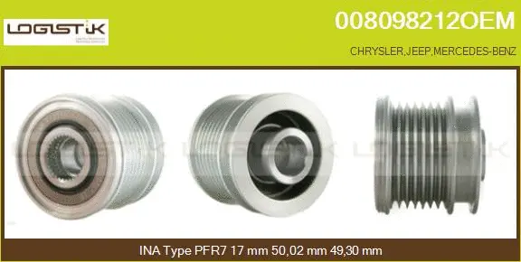 Belt Pulley, alternator (008098212OEM)