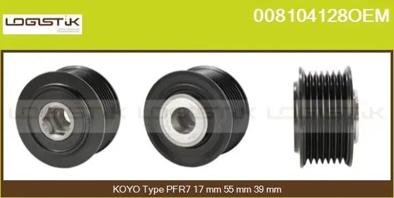 Belt Pulley, alternator (008104128OEM)