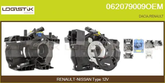 Clockspring, airbag (062079009OEM)