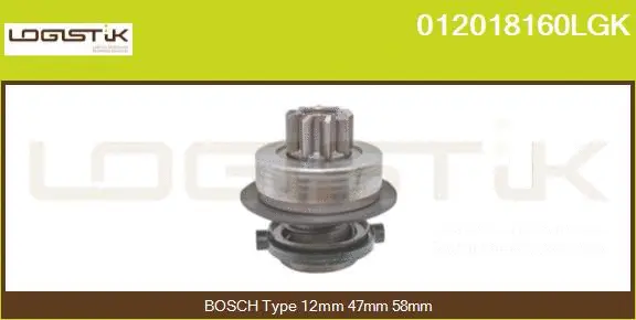 Pinion, starter (012018160LGK)