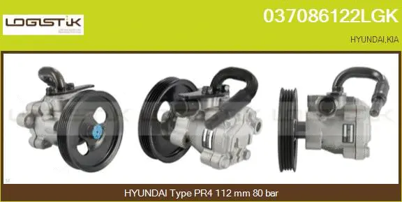 Hydraulic Pump, steering (037086122LGK)