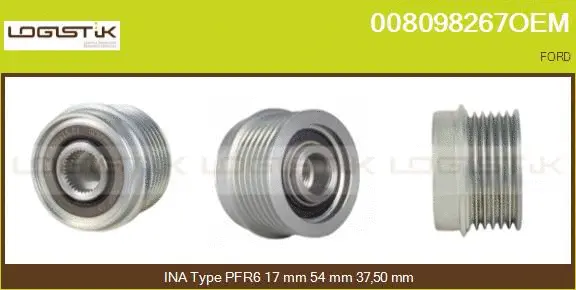 Belt Pulley, alternator (008098267OEM)