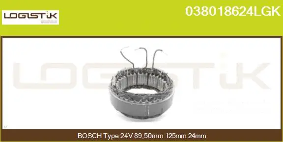 Stator, alternator (038018624LGK)
