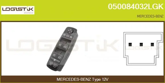 Switch, window regulator (050084032LGK)