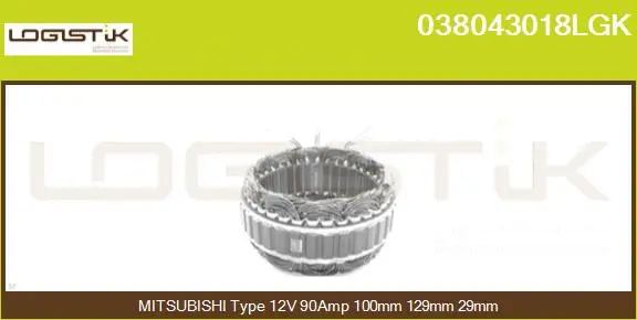 Stator, alternator (038043018LGK)