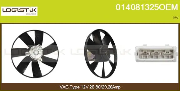 Fan, engine cooling (014081325OEM)